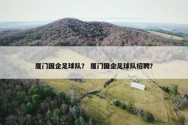 厦门国企足球队？ 厦门国企足球队招聘？