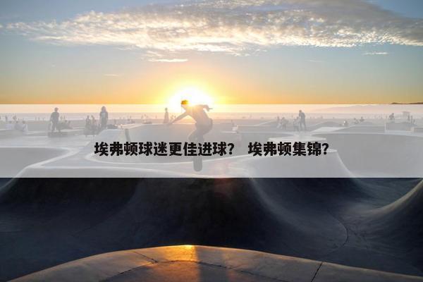 埃弗顿球迷更佳进球？ 埃弗顿集锦？