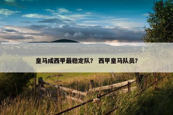 皇马成西甲最稳定队？ 西甲皇马队员？