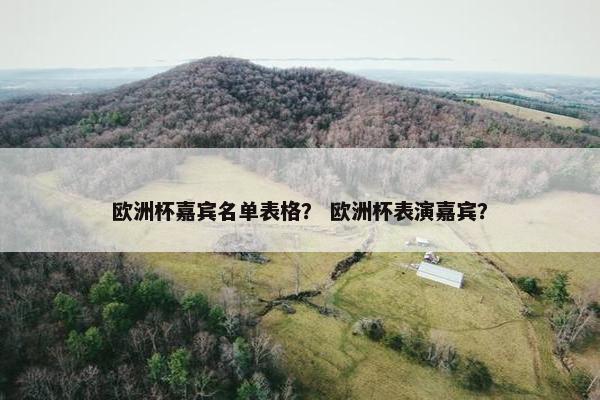 欧洲杯嘉宾名单表格？ 欧洲杯表演嘉宾？