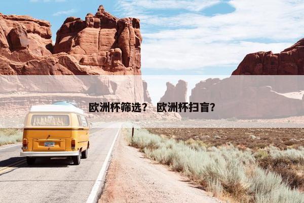 欧洲杯筛选？ 欧洲杯扫盲？
