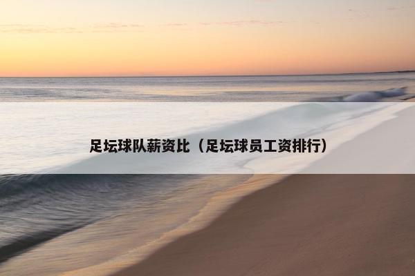 足坛球队薪资比（足坛球员工资排行）
