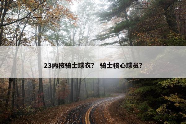 23内核骑士球衣？ 骑士核心球员？
