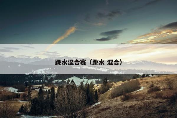跳水混合赛（跳水 混合）