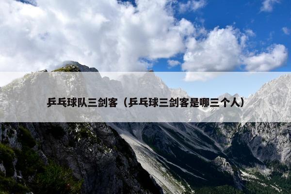 乒乓球队三剑客（乒乓球三剑客是哪三个人）