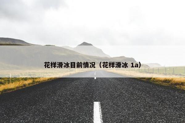 花样滑冰目前情况（花样滑冰 1a）