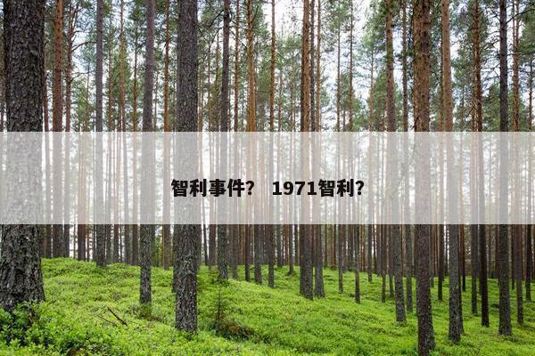 智利事件？ 1971智利？