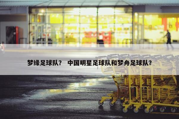 梦缘足球队？ 中国明星足球队和梦舟足球队？