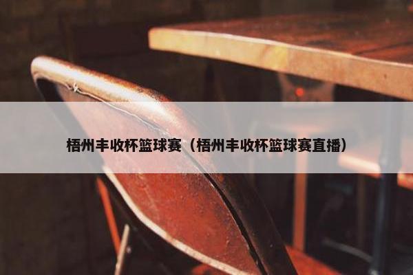 梧州丰收杯篮球赛（梧州丰收杯篮球赛直播）