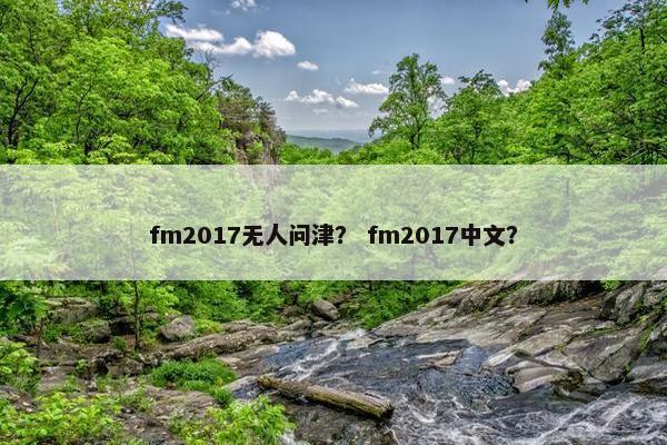 fm2017无人问津？ fm2017中文？