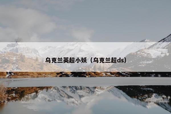 乌克兰英超小妖（乌克兰超ds）