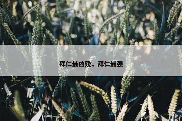 拜仁最凶残，拜仁最强