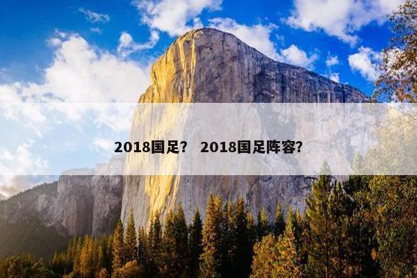 2018国足？ 2018国足阵容？