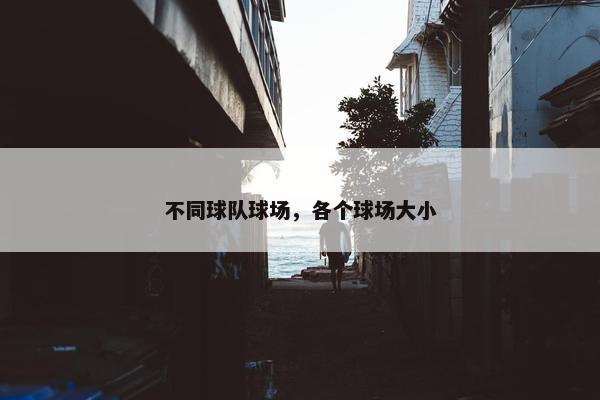 不同球队球场，各个球场大小
