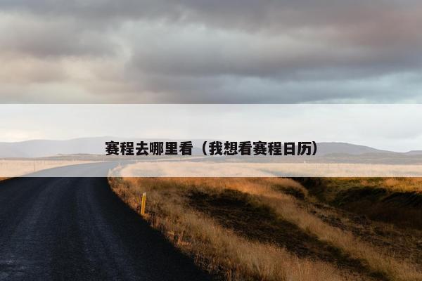 赛程去哪里看（我想看赛程日历）