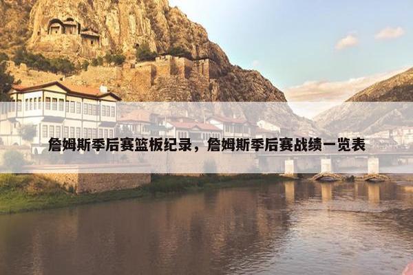 詹姆斯季后赛篮板纪录，詹姆斯季后赛战绩一览表