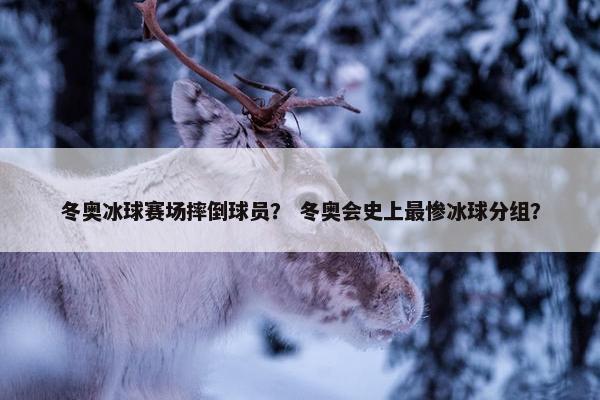 冬奥冰球赛场摔倒球员？ 冬奥会史上最惨冰球分组？