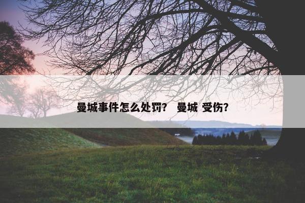 曼城事件怎么处罚？ 曼城 受伤？