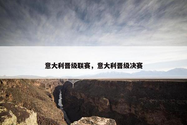 意大利晋级联赛，意大利晋级决赛