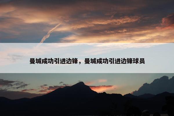 曼城成功引进边锋，曼城成功引进边锋球员
