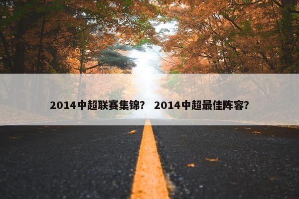2014中超联赛集锦？ 2014中超最佳阵容？