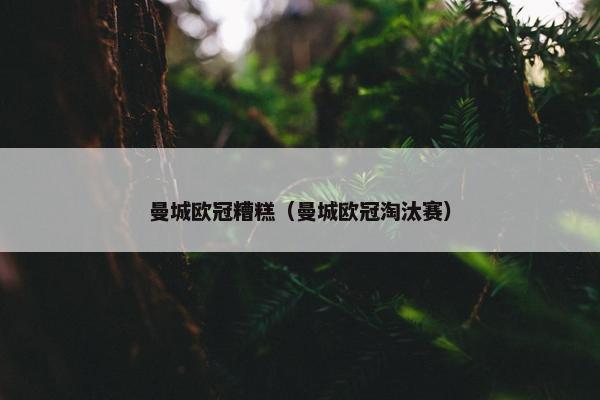 曼城欧冠糟糕（曼城欧冠淘汰赛）