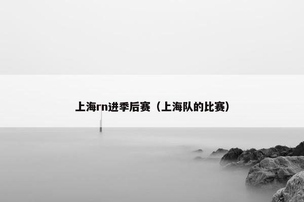 上海rn进季后赛（上海队的比赛）