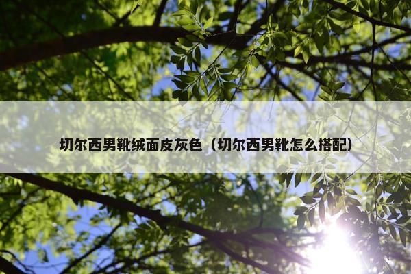 切尔西男靴绒面皮灰色（切尔西男靴怎么搭配）