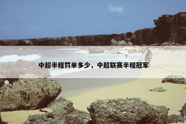 中超半程罚单多少，中超联赛半程冠军