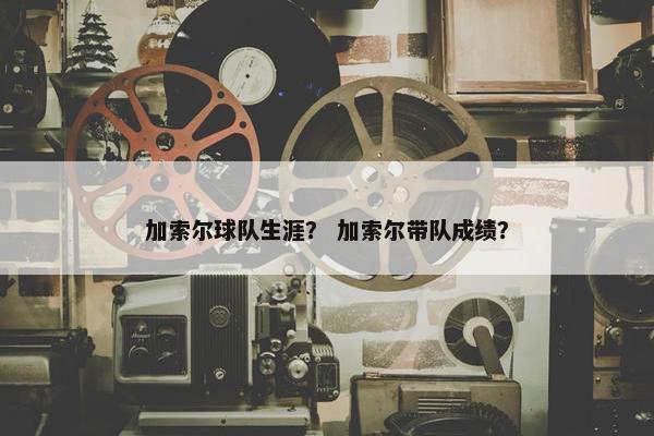 加索尔球队生涯？ 加索尔带队成绩？