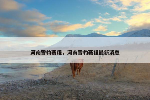 河南雪豹赛程，河南雪豹赛程最新消息