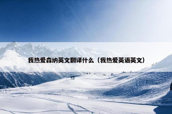 我热爱森纳英文翻译什么（我热爱英语英文）