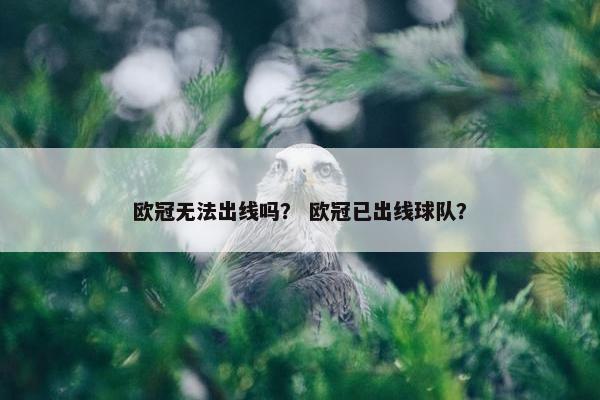 欧冠无法出线吗？ 欧冠已出线球队？