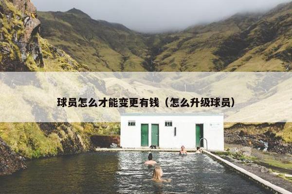球员怎么才能变更有钱（怎么升级球员）