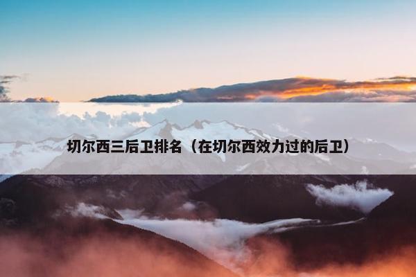 切尔西三后卫排名（在切尔西效力过的后卫）