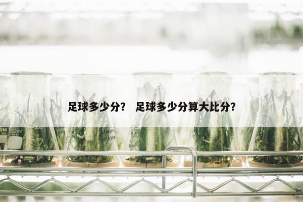 足球多少分？ 足球多少分算大比分？