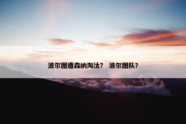 波尔图遭森纳淘汰？ 波尔图队？