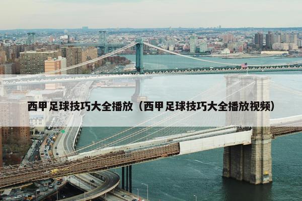西甲足球技巧大全播放（西甲足球技巧大全播放视频）