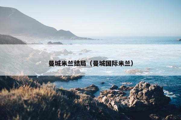 曼城米兰结局（曼城国际米兰）