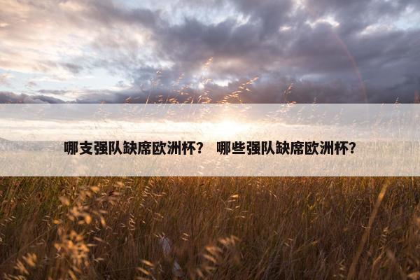 哪支强队缺席欧洲杯？ 哪些强队缺席欧洲杯？