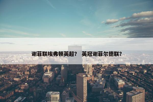 谢菲联埃弗顿英超？ 英冠谢菲尔德联？