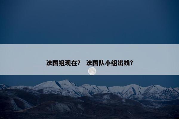 法国组现在？ 法国队小组出线？