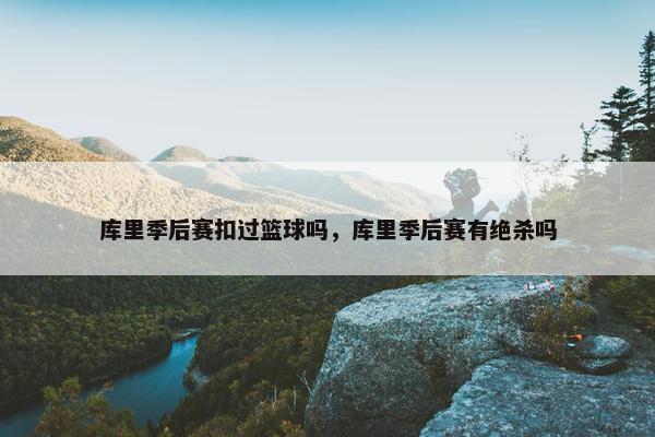 库里季后赛扣过篮球吗，库里季后赛有绝杀吗