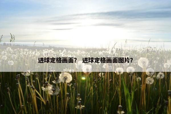 进球定格画面？ 进球定格画面图片？