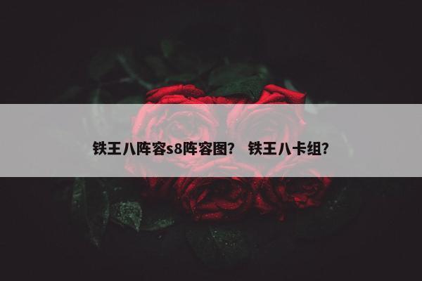 铁王八阵容s8阵容图？ 铁王八卡组？
