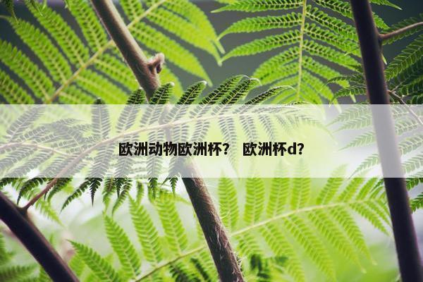 欧洲动物欧洲杯？ 欧洲杯d？