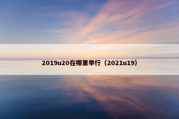2019u20在哪里举行（2021u19）