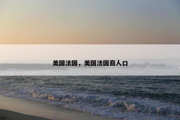 美国法国，美国法国裔人口