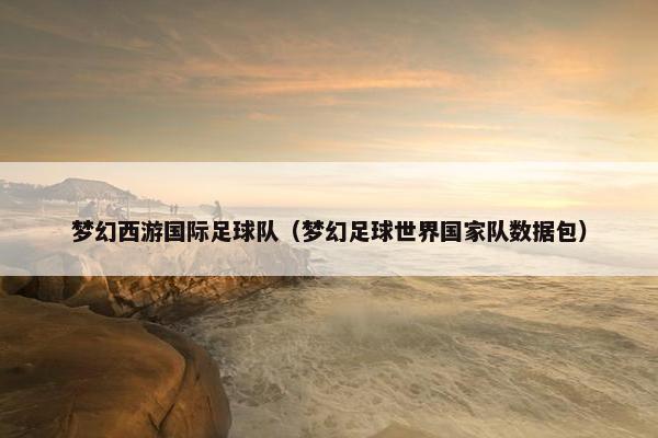 梦幻西游国际足球队（梦幻足球世界国家队数据包）