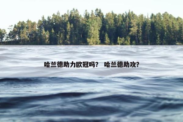 哈兰德助力欧冠吗？ 哈兰德助攻？